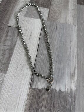 Jewel Kade Chunky Silver Chain Necklace